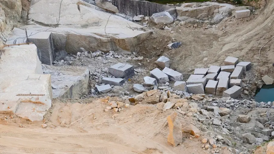 Granite quarry operations